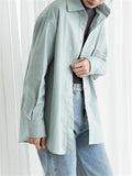 Women's Long Sleeve Turn-down Collar Basic Blouses