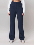 ‌Women's Casual High Waist Wide Leg Front Buttons Pants‌