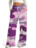 Women's Casual Loose Camouflage Print Drawstring Pants