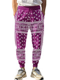 Casual Mens' Print Elastic Waist Drawstring Jogger Pants