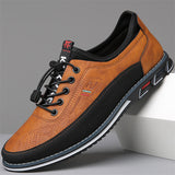 Men's Casual PU Leather Flats Work Loafer Shoes