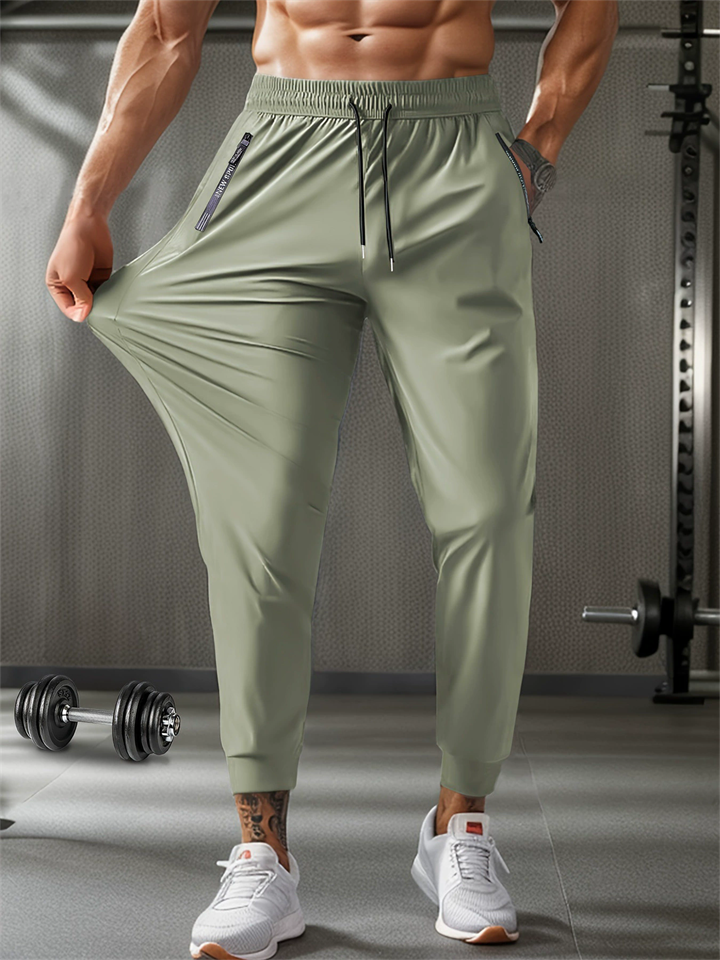 Men's Summer Breathable Comfy Drawstring Elastic Waist Jogger Pants