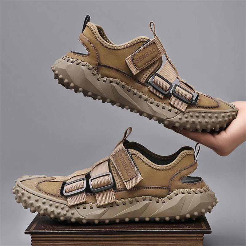 Men's Hollow Out Thick Sole Anti Slip Slingback Sandals