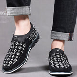 Men's Street Geometry Pattern Casual Slip-ons Shoes
