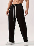 Men's Comfy Casual Loose Fit Daily Wear Drawstring Sweatpants
