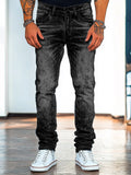 Men's Cool High Street Hip-Hop Straight Jeans