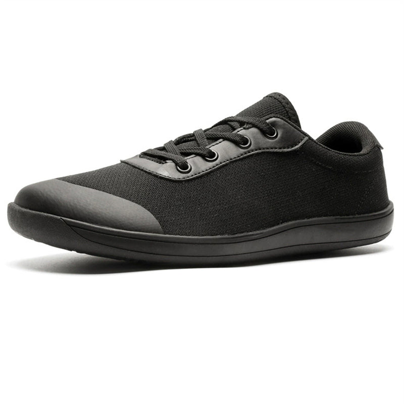 Men's Causal Solid Color Breathable Mesh Lace Up Flats Shoes