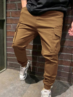 Hip-Hop Loose Multi Pockets Cargo Pants for Fashion Men