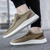 Men's Non Slip Lace-Up Durable Mesh Flat Shoes