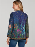 Women's Retro Ethnic Style Printed Long Sleeve Cardigan Jackets
