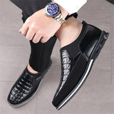 Casual Business Round Toe PU Flat Shoes for Men