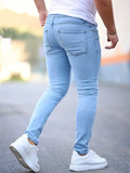 Men's Stretchy Slim Fit Washed Skinny Jeans