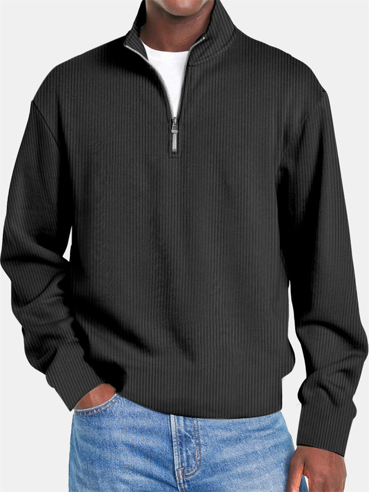 Men's Fashion Long Sleeved Zipper Casual Shirt