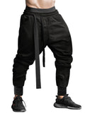 Men's Casual Pure Color Drawstring Ankle-Tied Sport Pants