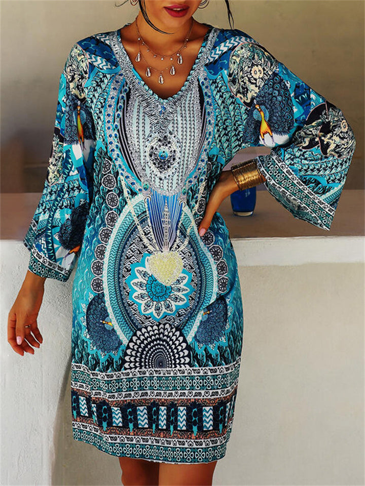 Women's Beautiful Ethnic Style Printed Casual Dress