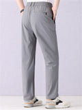 ‌Plus Size Comfy Elastic Waist Men's Summer Straight Leg Casual Pants‌