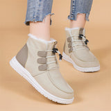 Ladies Casual Elastic Strap Ankle Cotton Snow Boots