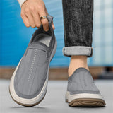 Men's Solid Color Casual Non-slip Slip-Ons Wedges Shoes