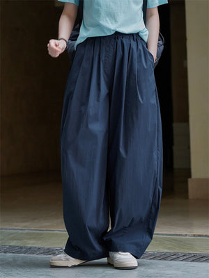 Women's High-Waisted Lightweight Japanese Style Pants