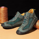 Men's Outdoor Hiking Lace Up Rubber Sole Ankle Boots