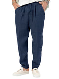 Summer Cotton Linen Comfortable Breathable Men's Sweatpants