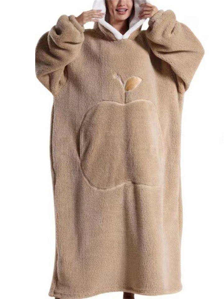 Warm Oversized Wearable Blanket Hoodie for Winter
