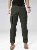 Men's Autumn Simple Solid Color Pockets Cargo Trousers