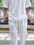Men's Cozy Solid Color 2-Piece Relaxed Set