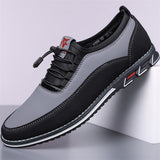 Men's Casual Contrast Color Lace Up Slip-ons Flats Shoes