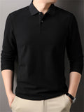 Men's Casual Cotton Long Sleeve Lapel Shirts