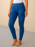 Women's Casual Solid Color Mid Rise Skinny Pants