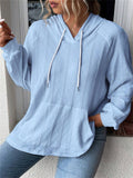 Lazy Oversized Long Sleeve Pocket Hoodies for Women