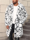 Men's Trendy Winter Mid-Length Cardigan Faux Fur Coat