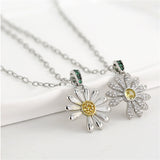 G-Dragon Daisy Necklace – Silver Plated Flower Pendant with Crystals