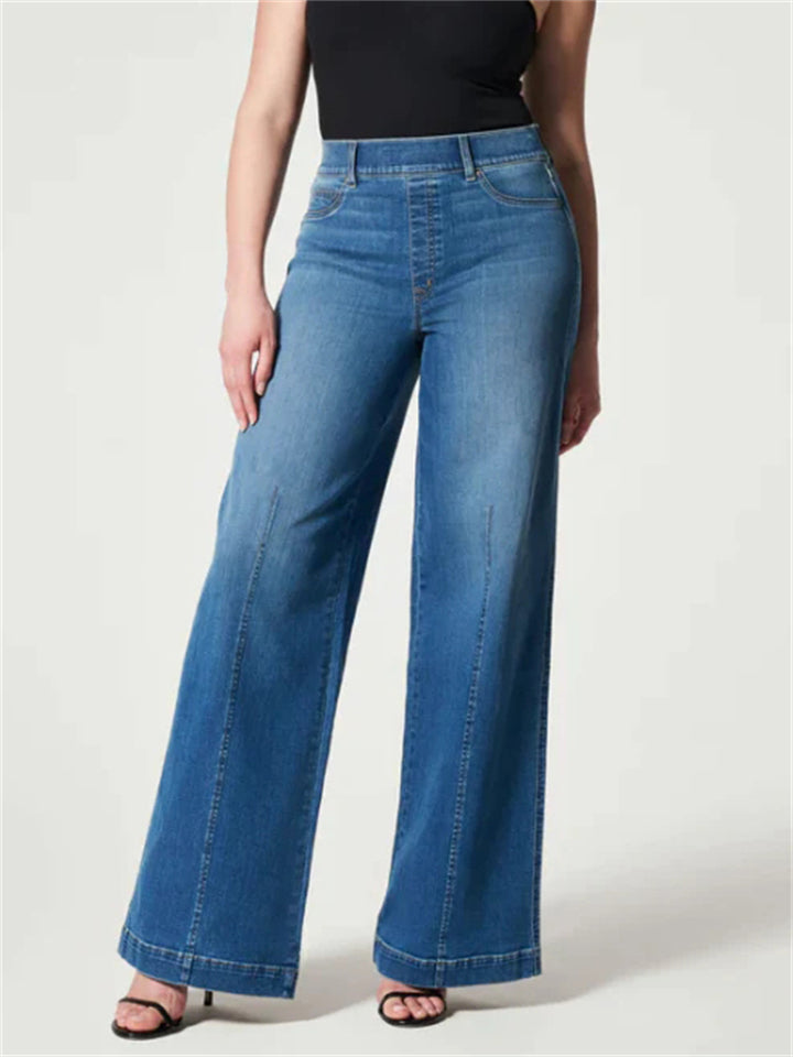 Ladies Vogue Comfortable Stretchy Loose Denim Pants