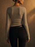 Women Slim Fit Pullover Cowl Neck Ribbed Knit Sweaters