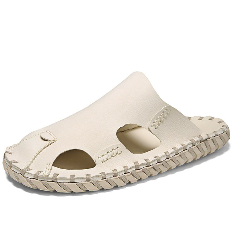 Male's Casual Soft Breathable Closed Toe Slip-Ons Beach Sandals