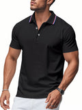 Men's Casual Solid Color Mesh Quick-drying Polo Shirts