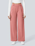 ‌Women's Simple High Waist Drape Wide Leg Casual Suit Pants