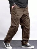 Mens High Street Multi Pocket Casual Workwear Cargo Pants