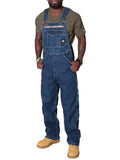 Men's Cool Multi-Pocket Denim Cargo Overalls