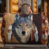 Wolf Pattern Weekender Duffle Bag for Women