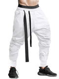 Men's Casual Pure Color Drawstring Ankle-Tied Sport Pants