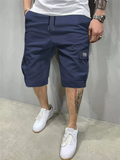 Men's Loose Fit Multi Pocket Summer Casual Cargo Shorts