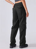 Women's Outdoor Solid Color Quick-Dry Pockets Cargo Pants