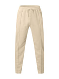 Men's Spring Solid Color Loose Drawstring Sweatpants
