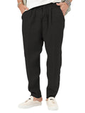 Summer Cotton Linen Comfortable Breathable Men's Sweatpants