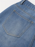 Female Personality Hollow Out Design Jeans
