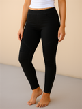Women's Casual Solid Color Mid Rise Skinny Pants