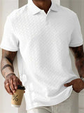 Men's Summer Lapel Short Sleeve Woven Polo Shirts